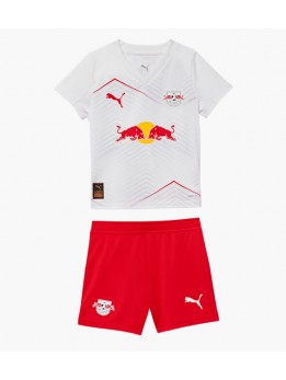 Otroški Nogometna dresi replika RB Leipzig Domači 2025-26 Kratek rokav (+ hlače)